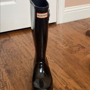 Black Original Tall Hunter Rain Boots